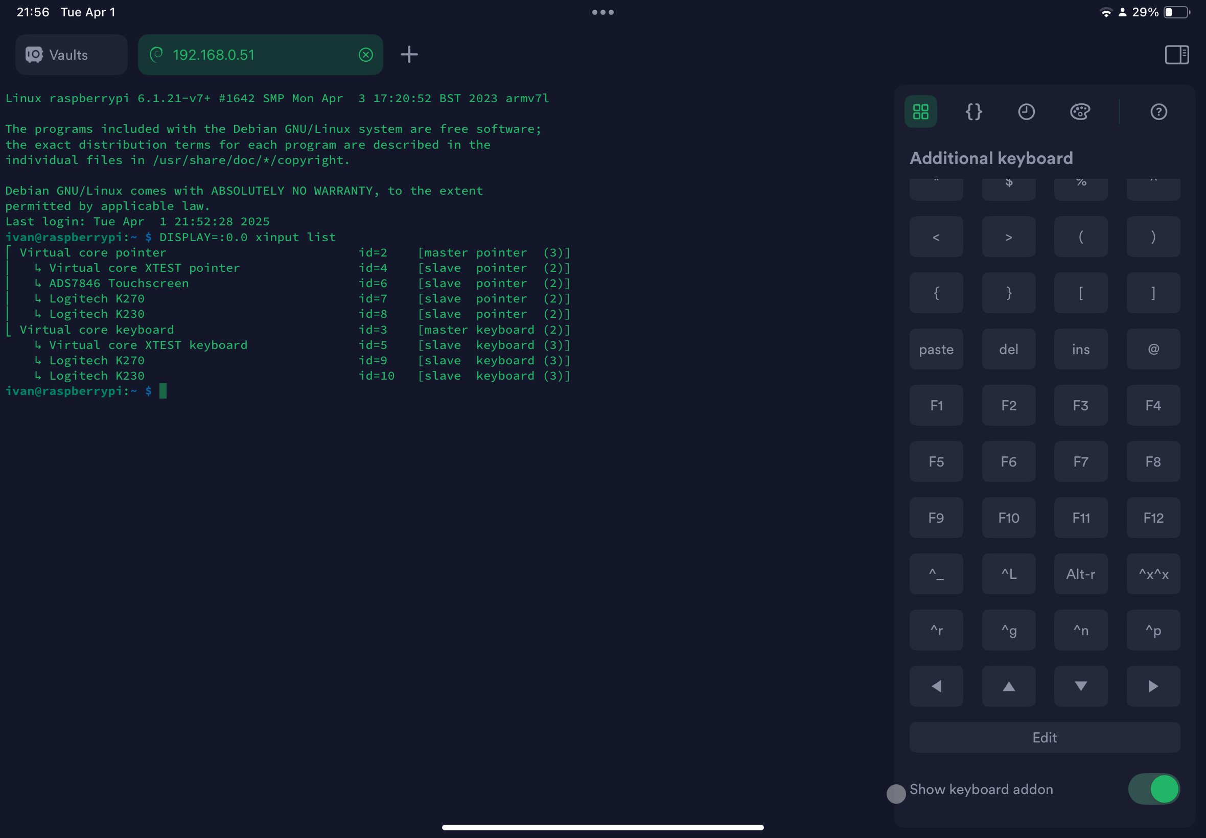 ActiView display configuration and driver tuning on Raspberry Pi